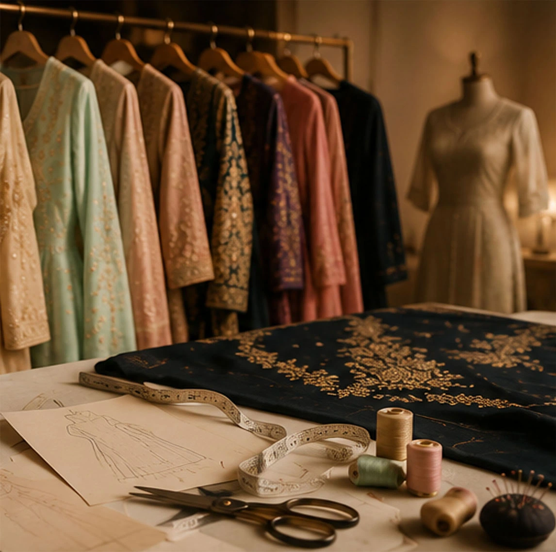 Advanced fashion garments and professional stitching tools